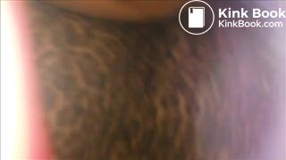 black guy fucking white girl up the ass while she poops