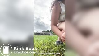pooping in neighbours yard