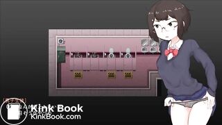 Japanese girl poo and pee in the school toilet