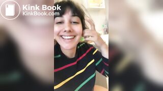 Girl dropping HUGE turd in toilet POV