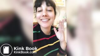 Girl dropping HUGE turd in toilet POV