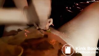 Japanese brown & golden shower - video 2