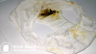 Lovely tutu Bowknot white panty after playing twice!!!