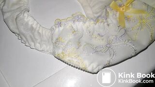 Lovely tutu Bowknot white panty after playing twice!!!