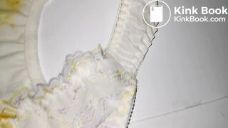 Lovely tutu Bowknot white panty after playing twice!!!