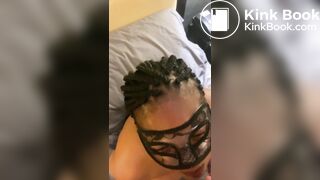 Hungry toilet slut gobbles my shit and drinks piss