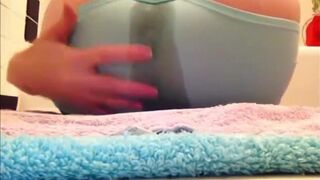 Blue Panty Poop Masturbation