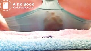 Blue Panty Poop Masturbation