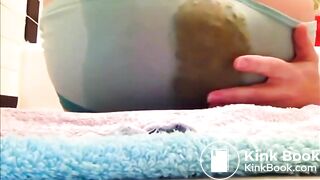 Blue Panty Poop Masturbation