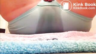 Blue Panty Poop Masturbation
