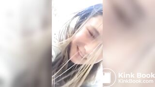 Pretty Girl Pooping Outdoors - 3