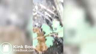 Pretty Girl Pooping Outdoors - 3