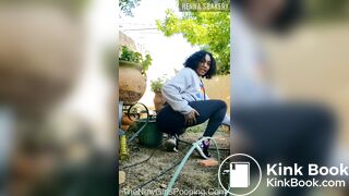 Cute Ass Bitch Shits Outside