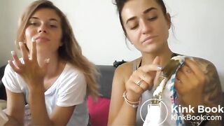 Lesbian eat panty poo