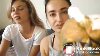 Lesbian eat panty poo