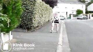 Mature Poop Public Street whilst walking