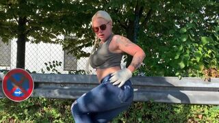 Public Panty poop