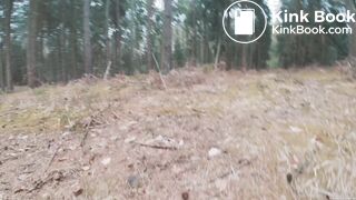 Ebonys big dump in the woods