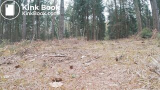 Ebonys big dump in the woods