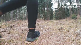 Ebonys big dump in the woods