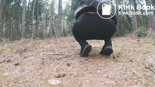 Ebonys big dump in the woods