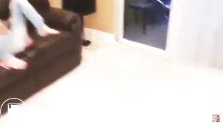 Red Shirt girl rips Wet Farts