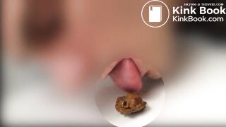 Chinese slut shares and tastes her own shit