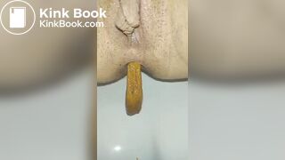 Lithuanian girl Shitting in the toilet for boyfriend - video 2