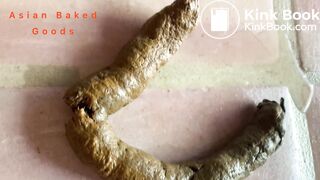 Close Up Piss, And Poo Frontal Floor Squat