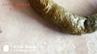 Close Up Piss, And Poo Frontal Floor Squat