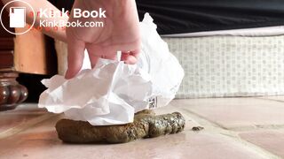 Close Up Piss, And Poo Frontal Floor Squat