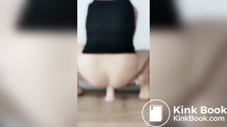 Perfect Pink Haired Prolapse Poop Dildo Shitfuck