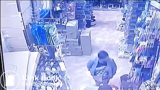 STORE CAMERA CATCHES WOMEN DEFECATING ON THE FLOOR