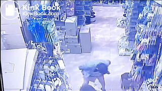 STORE CAMERA CATCHES WOMEN DEFECATING ON THE FLOOR