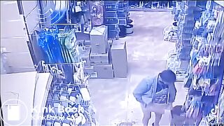 STORE CAMERA CATCHES WOMEN DEFECATING ON THE FLOOR