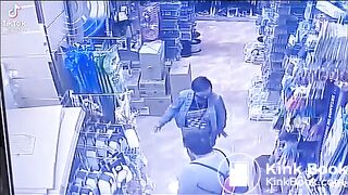 STORE CAMERA CATCHES WOMEN DEFECATING ON THE FLOOR