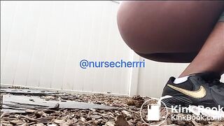 Desperation shit outside