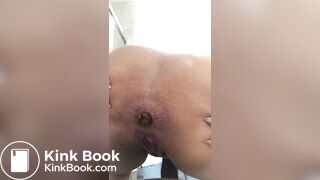 cute lightskin pushes out turds