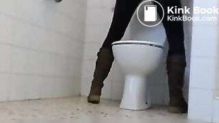 Standing toilet shit