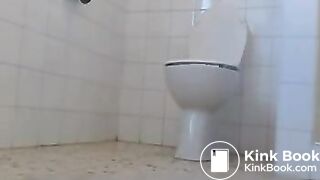 Standing toilet shit