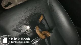 Pissing on her shit - video 2