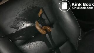 Pissing on her shit - video 2