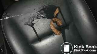 Pissing on her shit - video 2