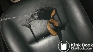 Pissing on her shit - video 2