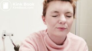 Shitting. Butt plug & face expressions