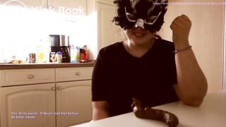 ...'s famous shitlog on the breakfast table