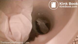 girl pooping toilet - video 6