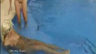 Women shit in pool