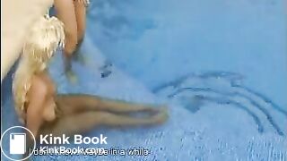 Women shit in pool