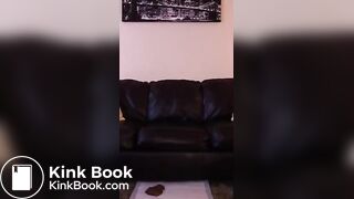 Huge ebony ass drops a huge and messy load